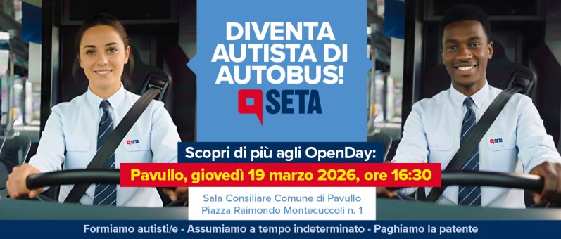 Open day SETA a Pavullo: giovedì 19 marzo 2026