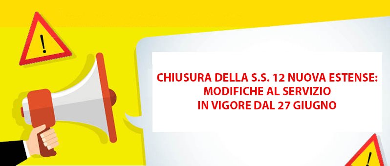 Modifiche attive fino a fine luglio