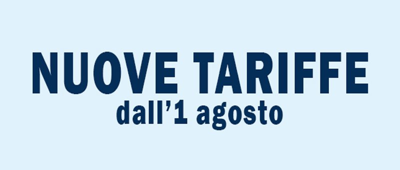 Nuove tariffe urbane in vigore dal 1° agosto 2026