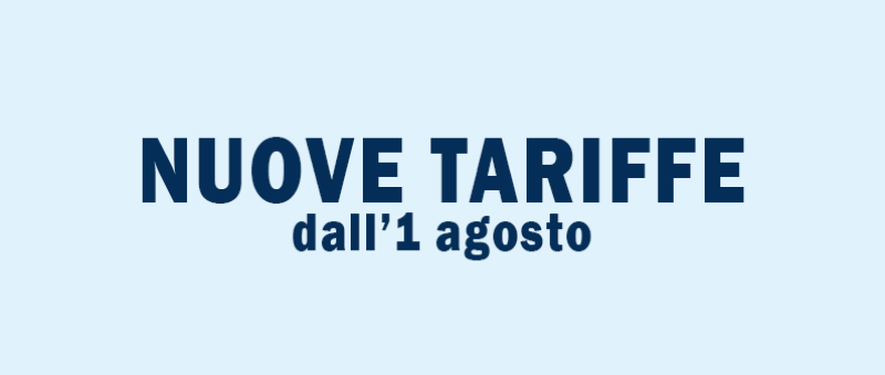 Nuove tariffe urbane in vigore dal 1° agosto 2026